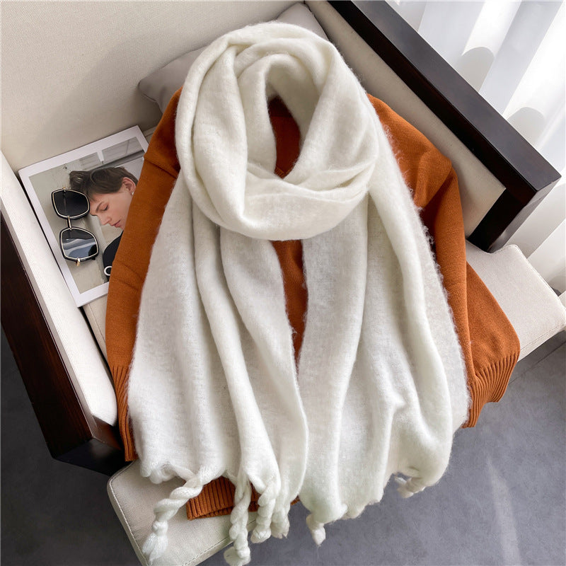 Acrylic tassel scarf, view 8 - MRSLM