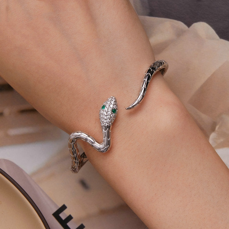 snake open cuff bracelet - MRSLM