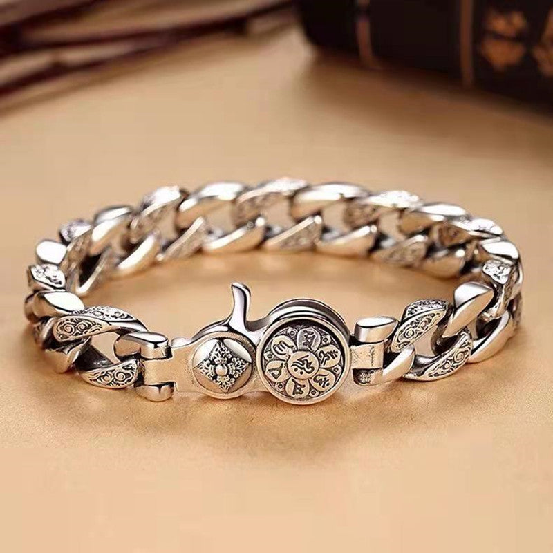 Men's Rotatable Pure Six-character Mantra Bracelet