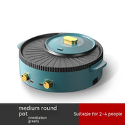 multi-function hot pot and barbecue one-piece pot, view 5 - MRSLM