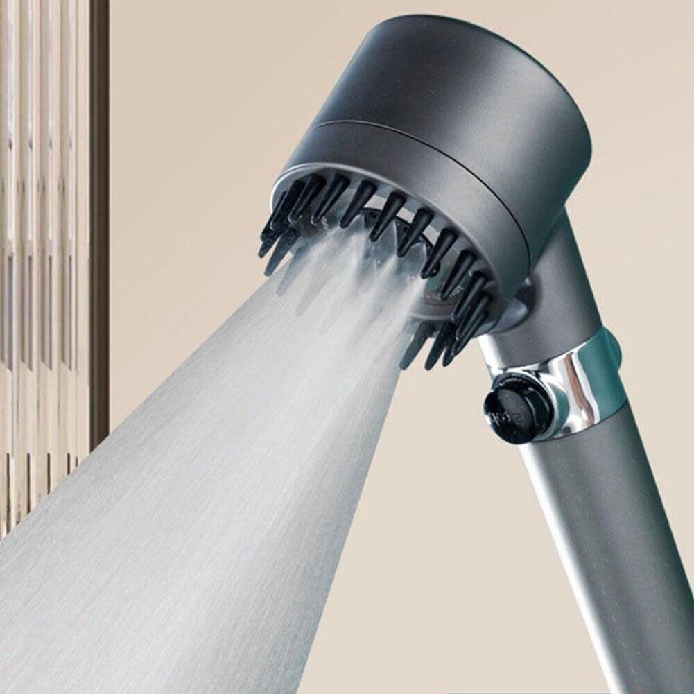 High-Pressure 3-Mode Adjustable Shower Head with Water-Saving Filter - Portable Bathroom Accessory