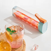 One-hand press ice cube maker with storage box, view 6 - MRSLM