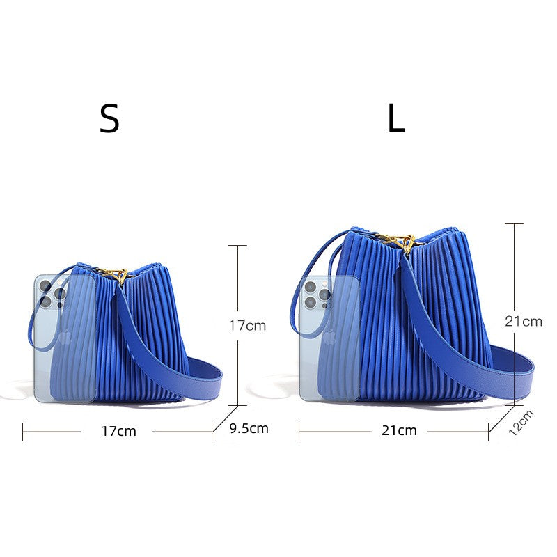 ruched bucket bag, view 26 - MRSLM