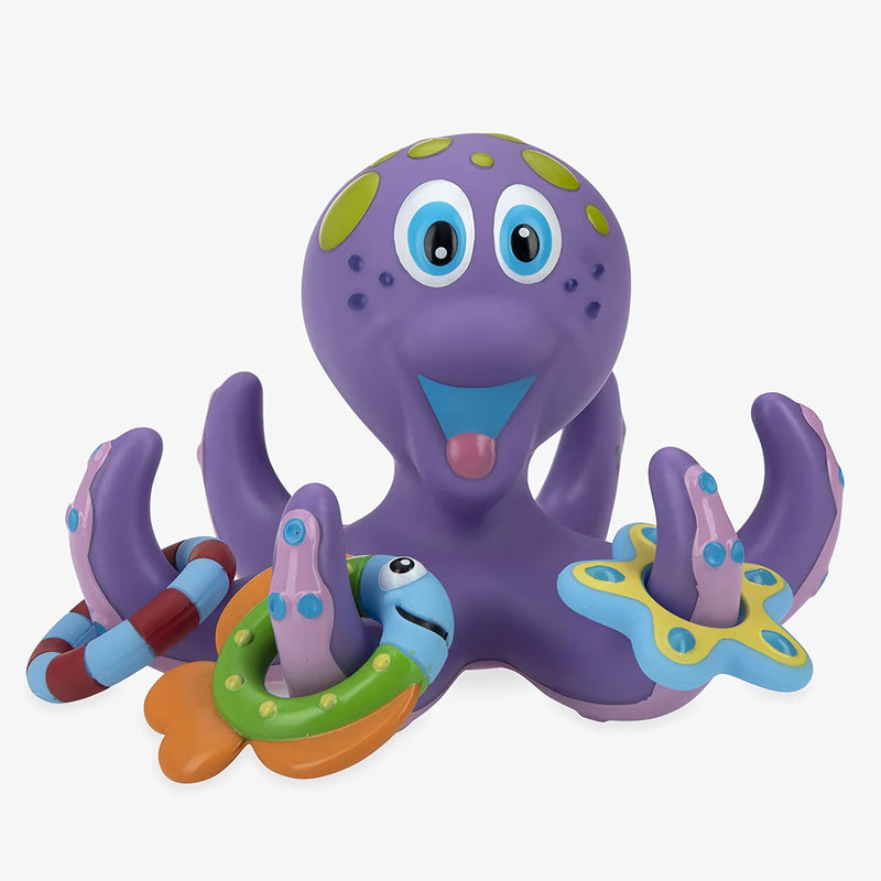 octopus bath toy with ring toss, view 8 - MRSLM
