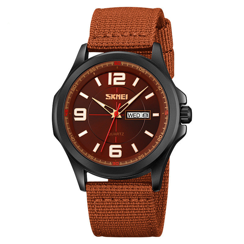 classic men's round quartz watch, view 6 - MRSLM