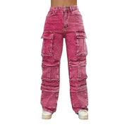 casual straight jeans with pockets, view 5 - MRSLM