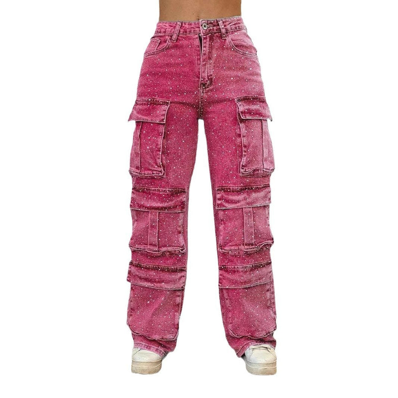 casual straight jeans with pockets, view 5 - MRSLM