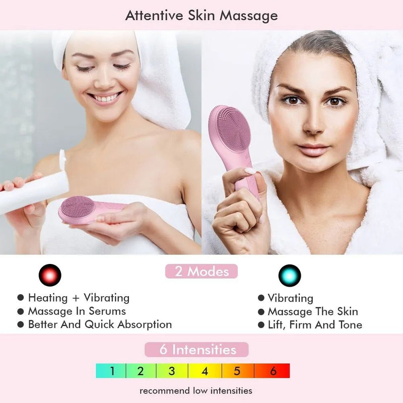 waterproof sonic facial cleansing brush, view 5 - MRSLM