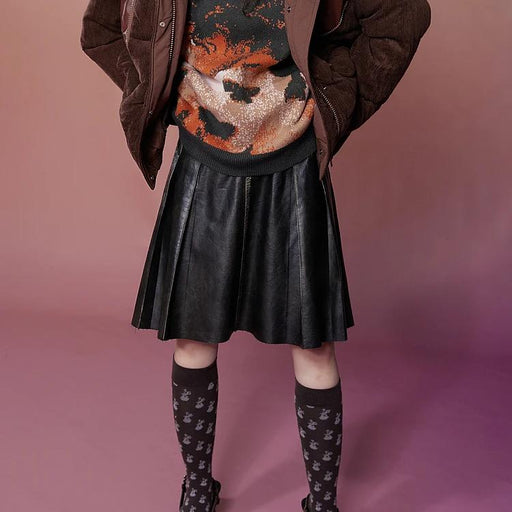 Y2K PU skirt for women, view 2 - MRSLM