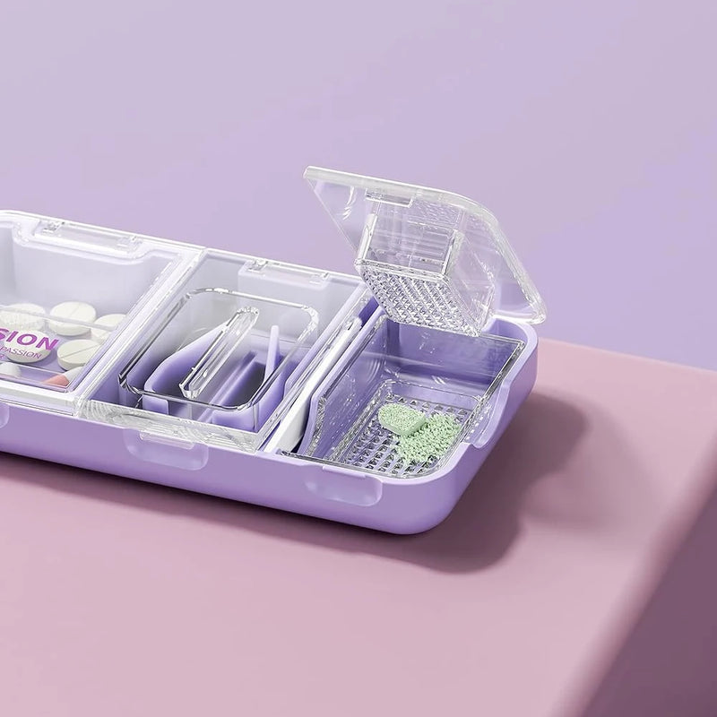 pill cutter with storage and grinder, view 5 - MRSLM