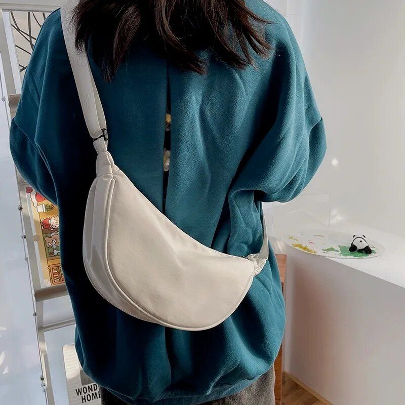 half moon crossbody bag, view 12 - MRSLM