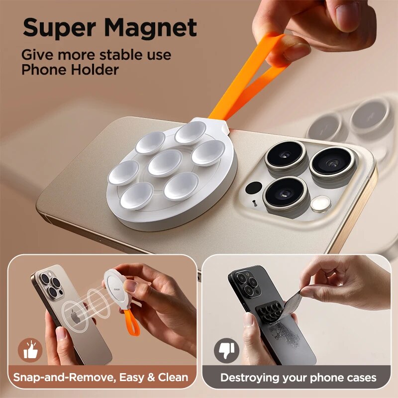 magnetic phone mount with silicone strap, view 8 - MRSLM