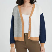 chic vintage V-neck knit cardigan - MRSLM