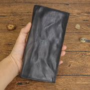Retro leather folding wallet, view 7 - MRSLM