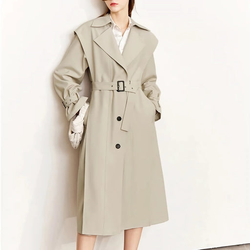 minimalist long trench coat - MRSLM