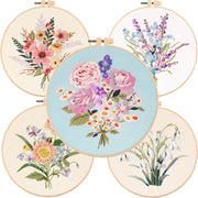DIY floral embroidery kit for beginners, view 10 - MRSLM