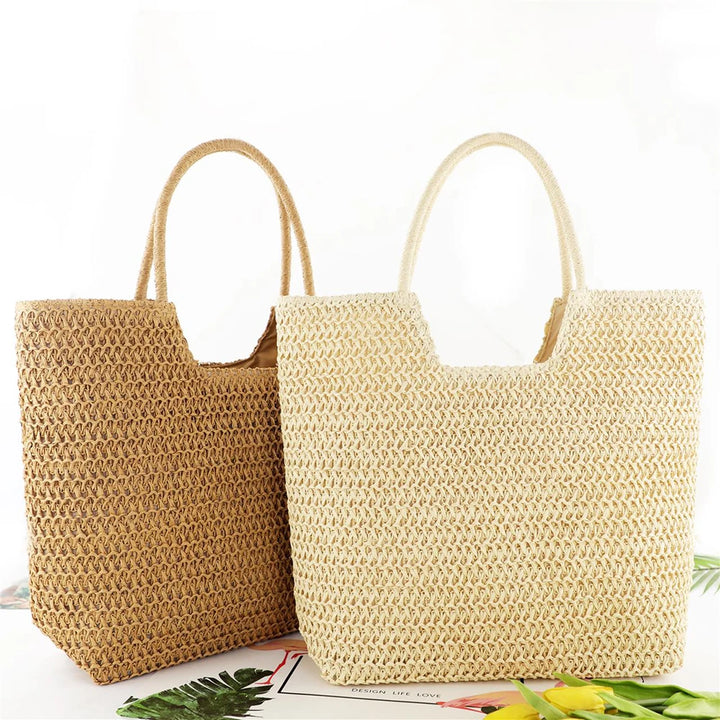 Handmade Straw Woven Shoulder Bag