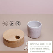 Wooden weekly pill organizer, view 4 - MRSLM