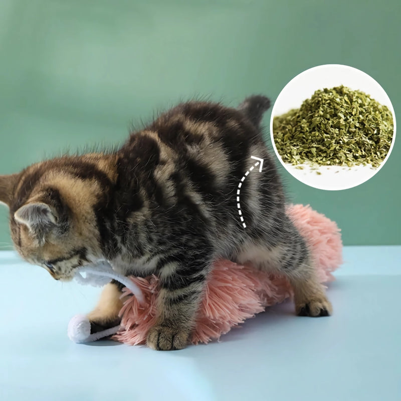 catnip chew toy plush worm, view 9 - MRSLM