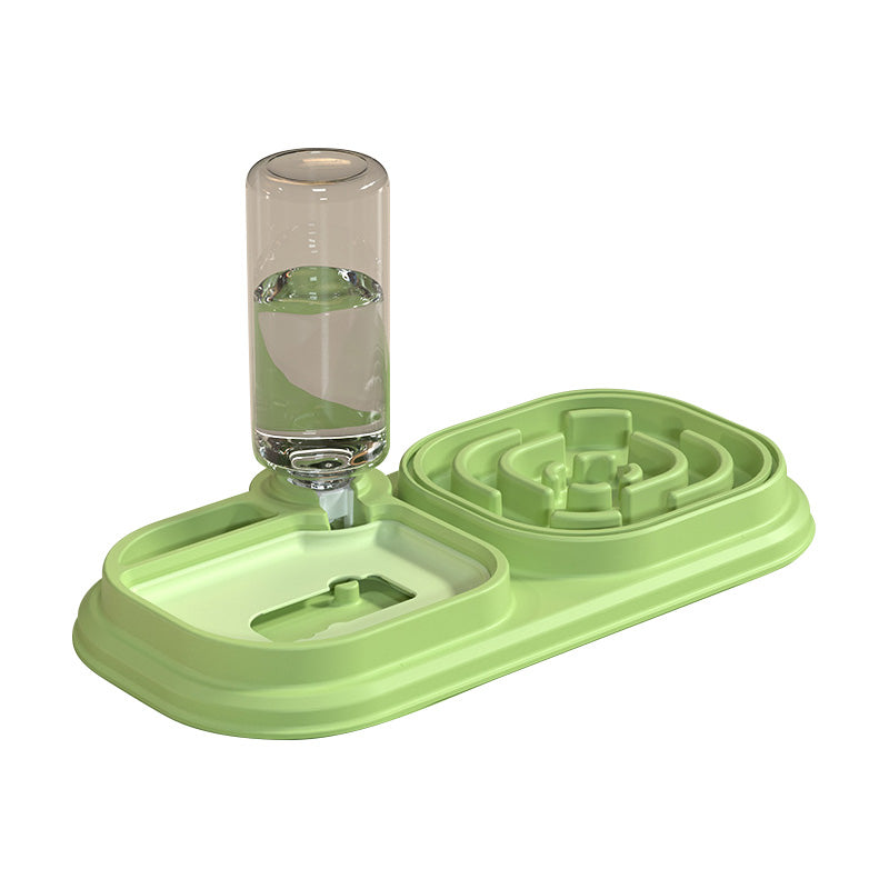automatic pet water dispenser and slow food bowl, view 5 - MRSLM