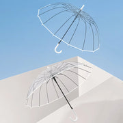 transparent windproof umbrella with 16 ribs, view 4 - MRSLM