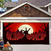 Halloween garage door backdrop hanging cloth, view 16 - MRSLM