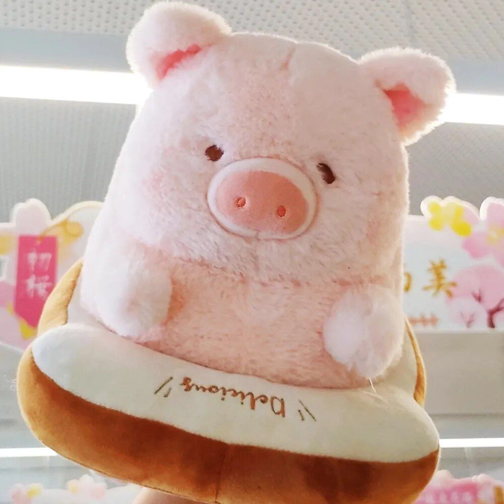 Kawaii Lulu Pig Bread Plush Toy - Adorable Stuffed Animals for Kids