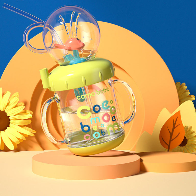 cute kids drinking cup with spray, view 3 - MRSLM
