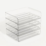 stackable transparent desk organizer, view 6 - MRSLM