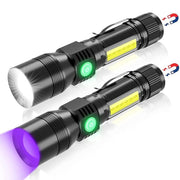 3-in-1 uv black light strong beam flashlight - MRSLM