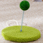cat scratch board with sisal ball toy, view 4 - MRSLM