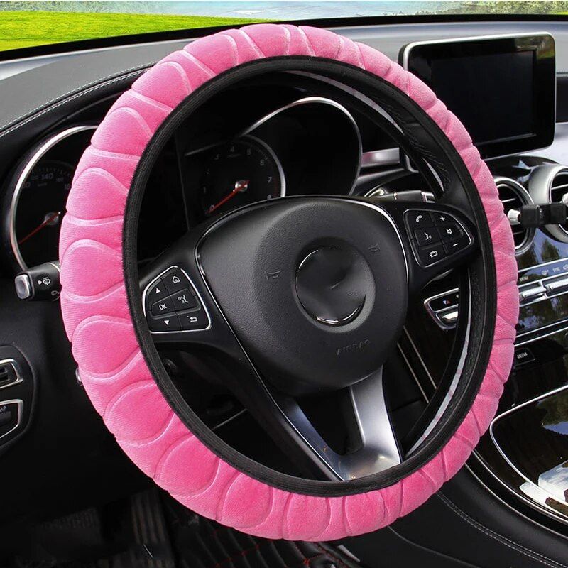 Soft Winter Warm Plush Car Steering Wheel Cover