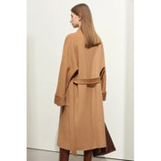 women's long wool coat, view 4 - MRSLM
