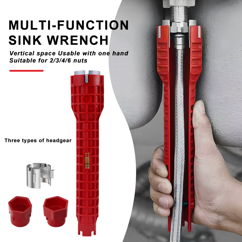 8-in-1 multifunctional plumbing wrench set, view 4 - MRSLM