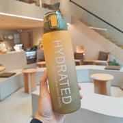 large capacity gradient frosted water bottle, view 5 - MRSLM