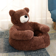 plush dog kennel bed, view 2 - MRSLM