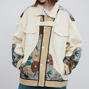 embroidered patchwork denim jacket - MRSLM
