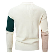 round neck jacquard sweater, view 5 - MRSLM