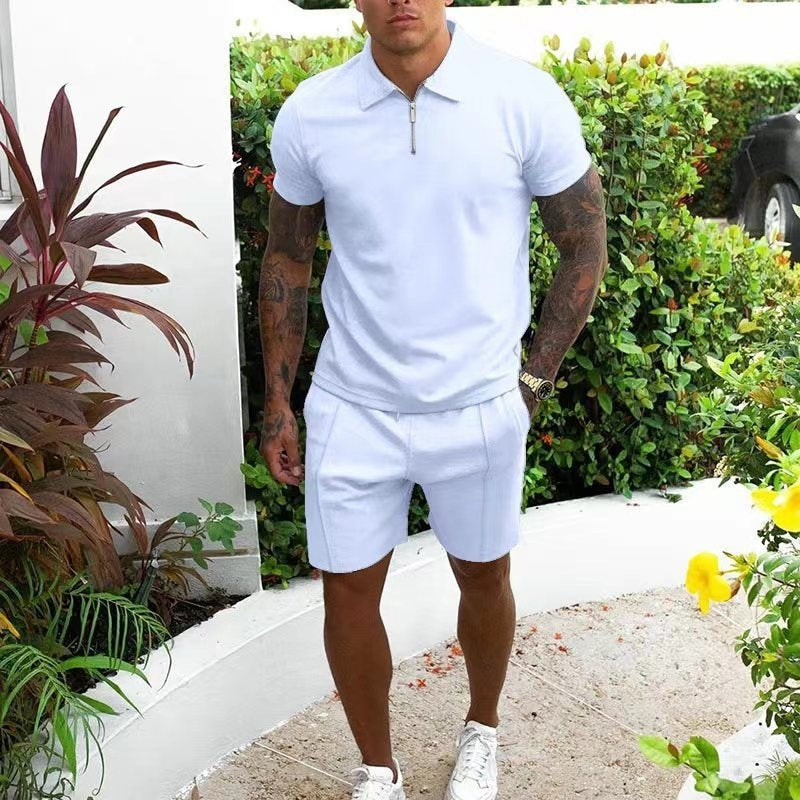 men's t-shirt and shorts set, view 9 - MRSLM