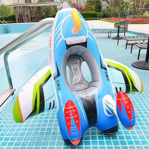 inflatable airplane swim ring with seat - MRSLM