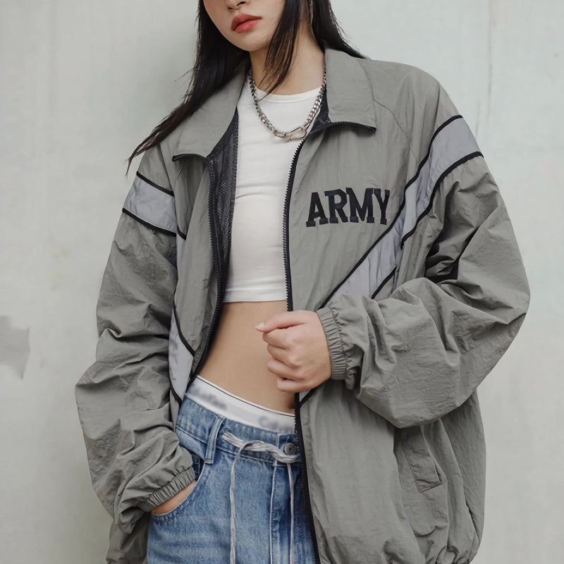 Retro reflective bomber jacket, view 8 - MRSLM