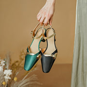 square heel ankle strap sandals, view 8 - MRSLM
