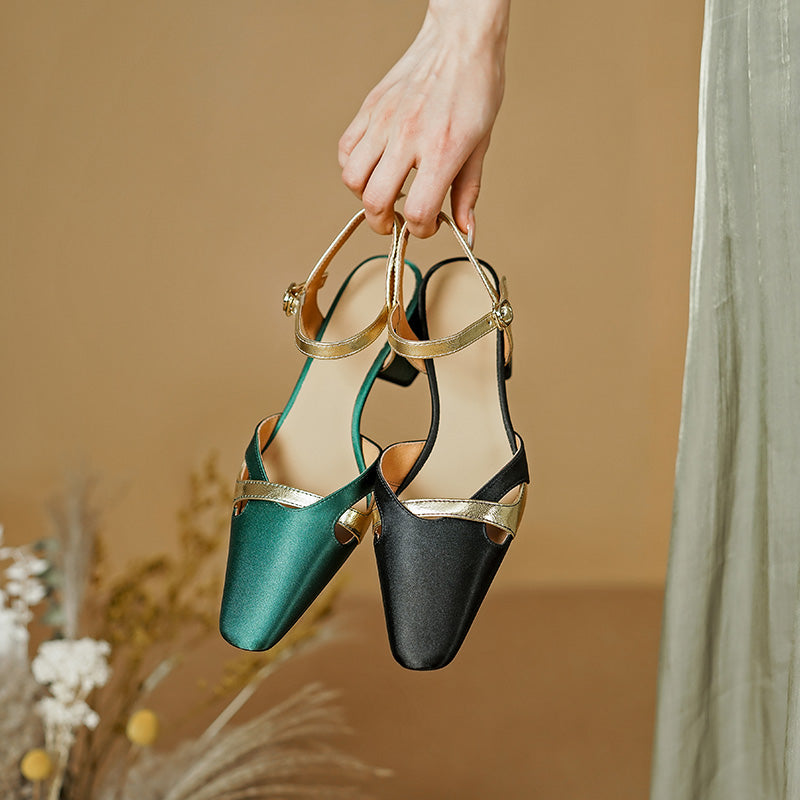 square heel ankle strap sandals, view 8 - MRSLM