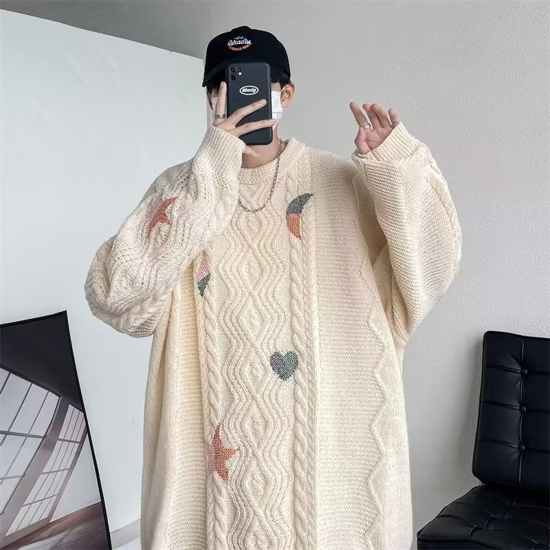 men's twist embroidered sweater, view 4 - MRSLM
