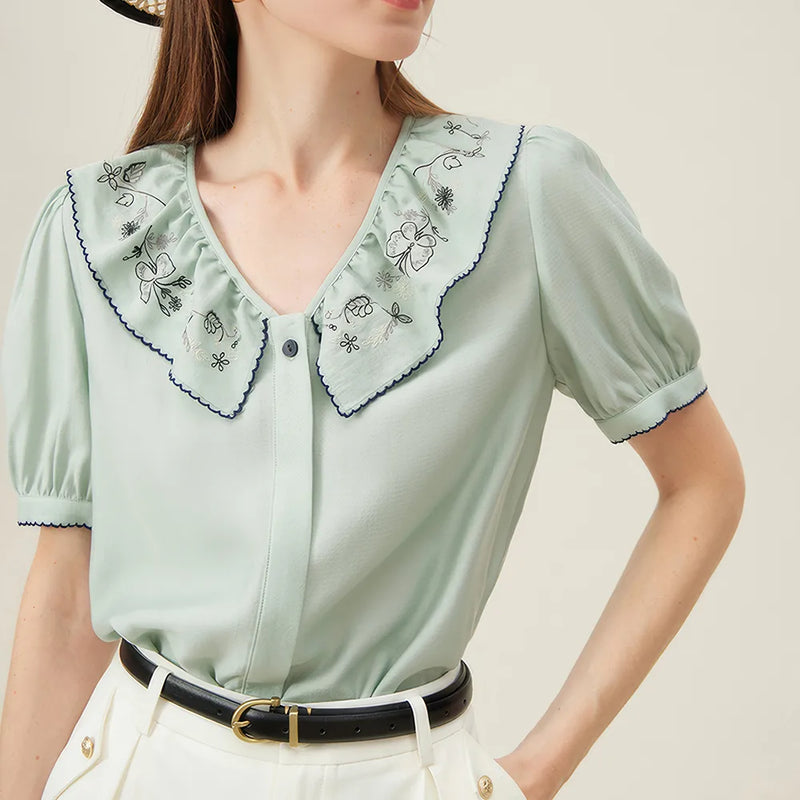 floral embroidered shirt - MRSLM