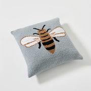cute bee pattern microfiber knitted pillow case, view 2 - MRSLM