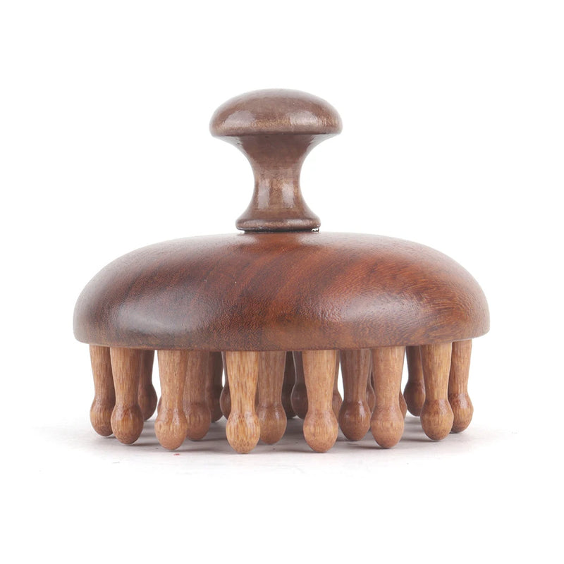 wooden massage comb, view 2 - MRSLM
