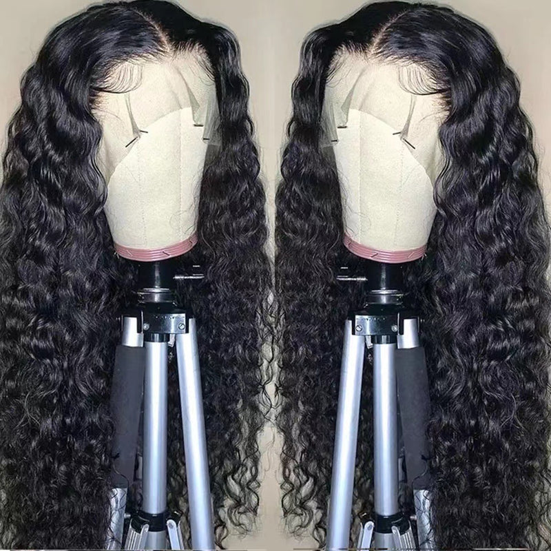 wine red long front lace wig, view 6 - MRSLM