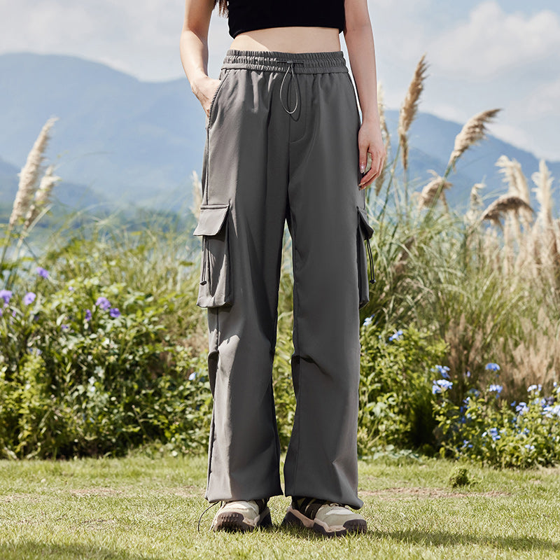 women's wide leg summer pants, view 5 - MRSLM