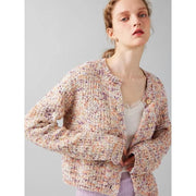 geometric short cardigan, view 7 - MRSLM